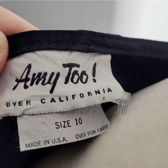 VINTAGE 70s dress black polka dot lace babydoll midi 10 - Picture 8 of 13